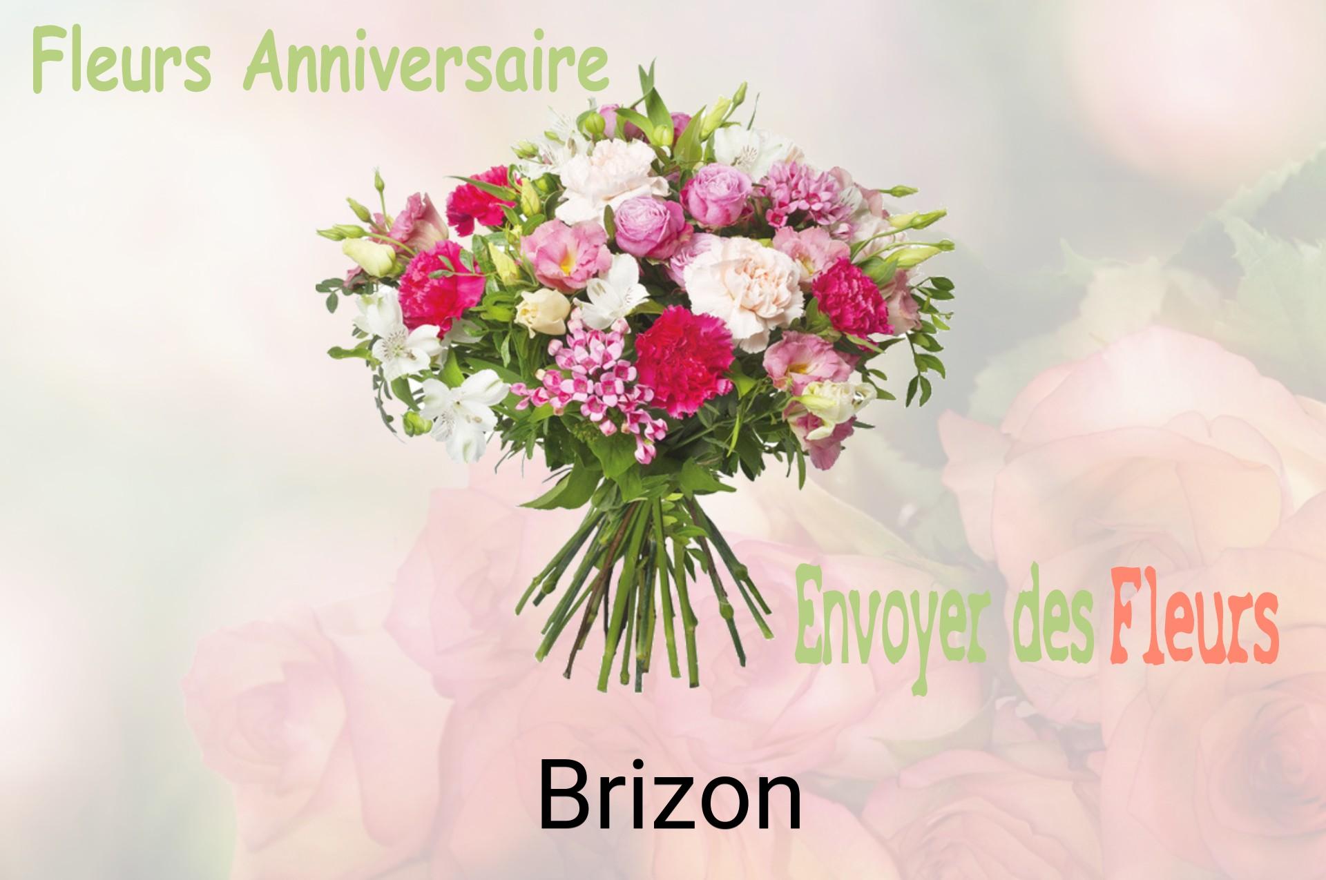 Bouquet de fleurs d’anniversaire livré à Brizon